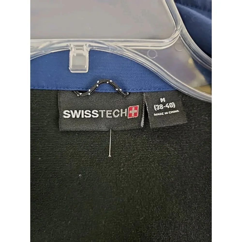 Swisstech ~Men's Size M (38-40)~ Navy Blue Zip-Up Windbreaker Jeacket.